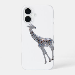 Apple iPhone 16 Crystal Giraffe Art Design Hülle 