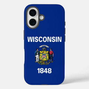 Apple iPhone 16 Hülle, Flagge von Wisconsin Hülle