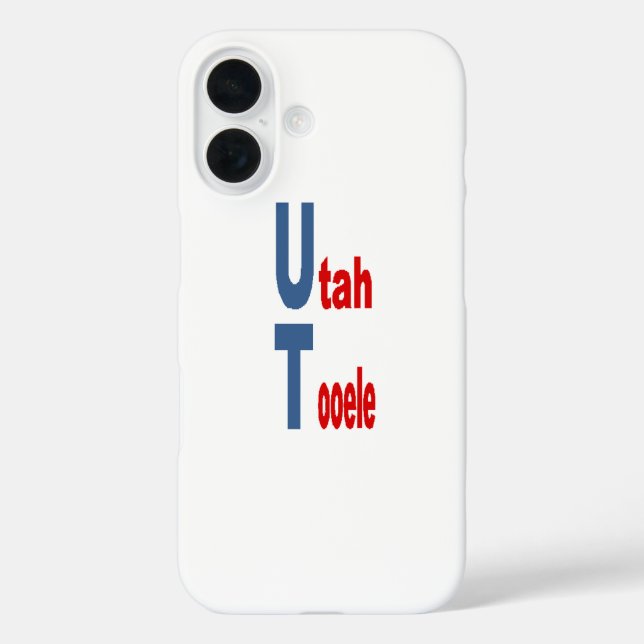 Apple iPhone 16 Hülle UTAH TOURISMUS (Rückseite)