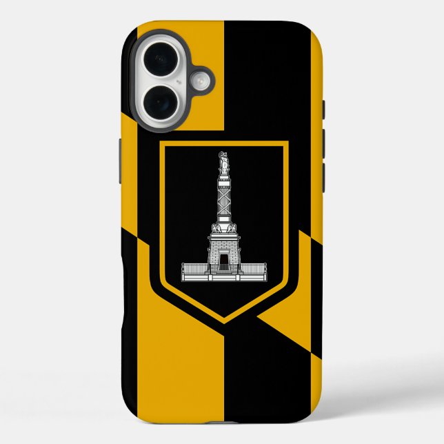 Apple iPhone 16 Plus Case-Mate, Baltimore Flagge iPhone 16 Plus Hülle (Rückseite)