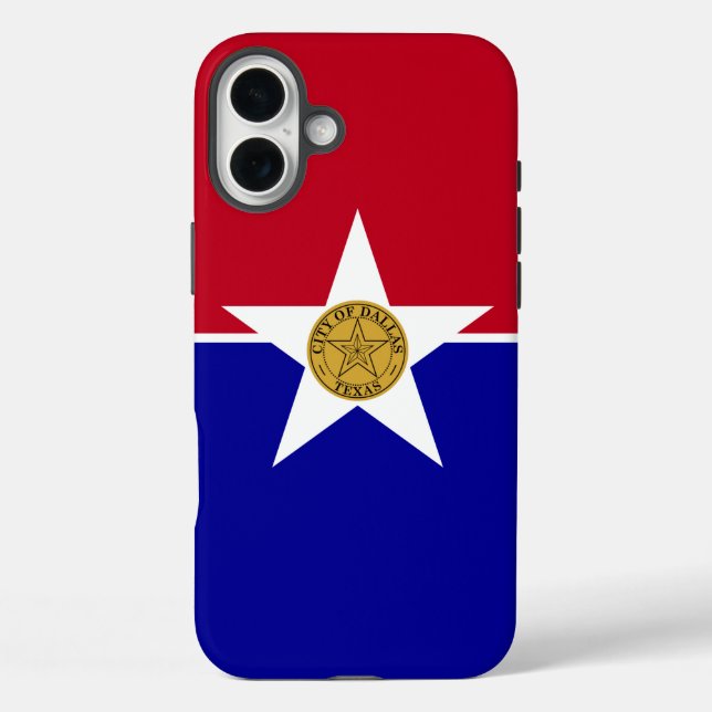 Apple iPhone 16 Plus Case-Mate Dallas-Flagge Hülle (Rückseite)