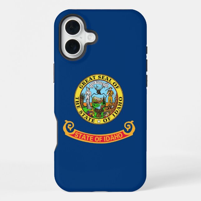 Apple iPhone 16 Plus Case-Mate Idaho-Flagge Hülle (Rückseite)