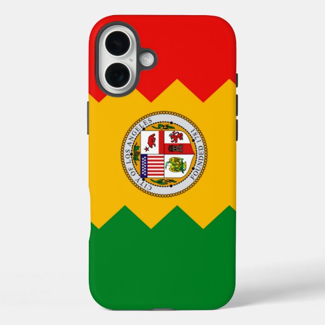 Apple iPhone 16 Plus Case-Mate, Los Angeles Flag Hülle (Rückseite)