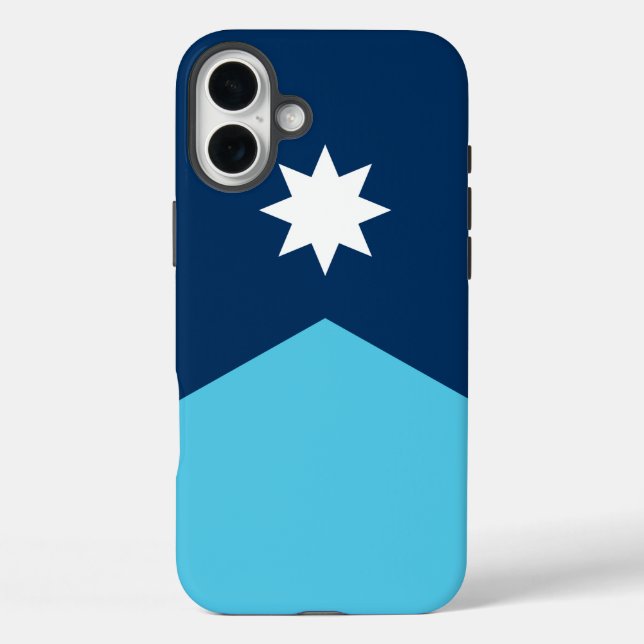 Apple iPhone 16 Plus Case-Mate-Minnesota-Flag Hülle (Rückseite)