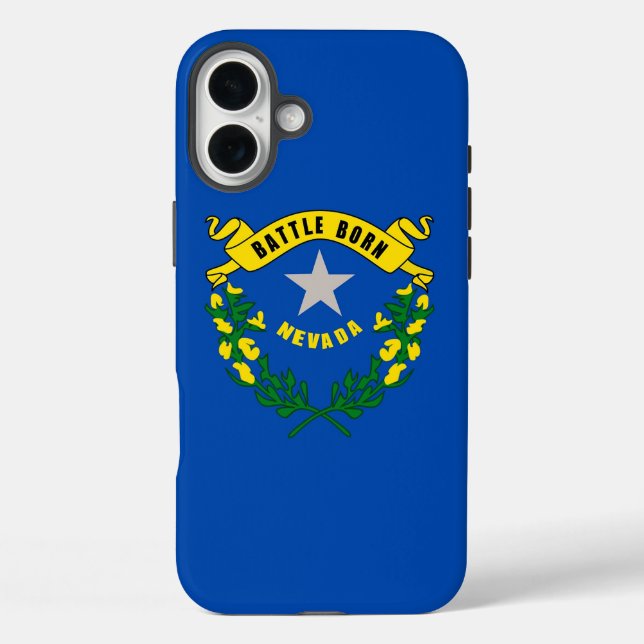 Apple iPhone 16 Plus Case-Mate Nevada Flag Hülle (Rückseite)
