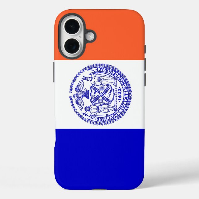Apple iPhone 16 Plus Case-Mate New York Flagge Hülle (Rückseite)