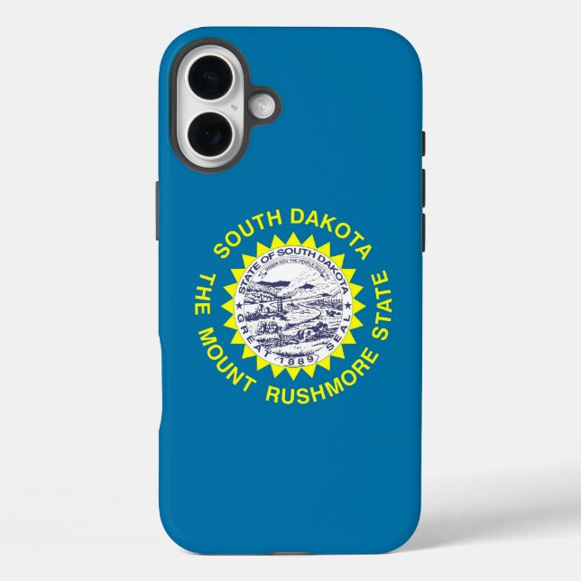 Apple iPhone 16 Plus Case-Mate South Dakota Flagge Hülle (Rückseite)