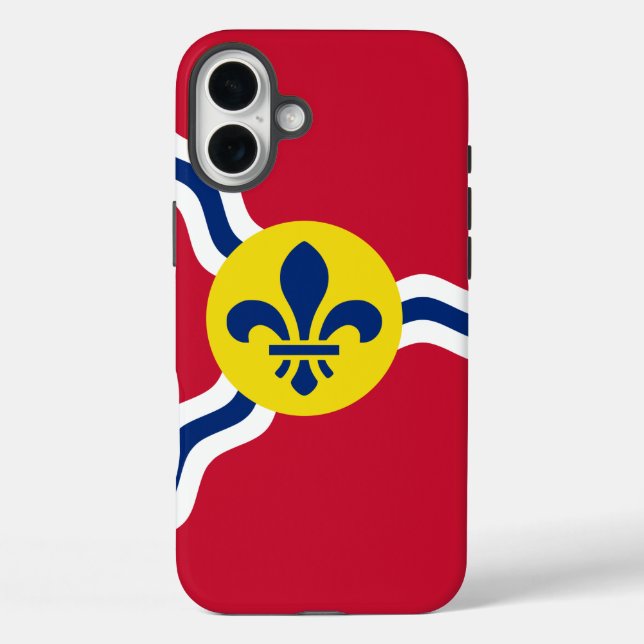 Apple iPhone 16 Plus Case-Mate St. Louis Flag Hülle (Rückseite)