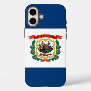Apple iPhone 16 Plus Hülle, West Virginia-Flagge Hülle