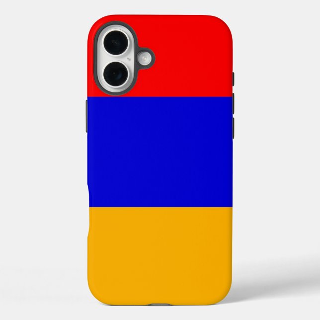 Apple iPhone 16 Plus Mate, Armenien-Flagge Hülle (Rückseite)
