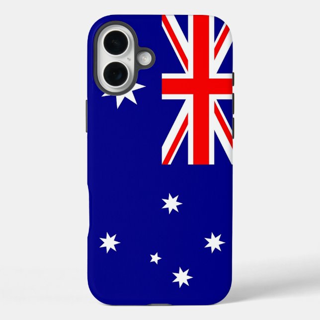 Apple iPhone 16 Plus Mate, australische Flagge Hülle (Rückseite)