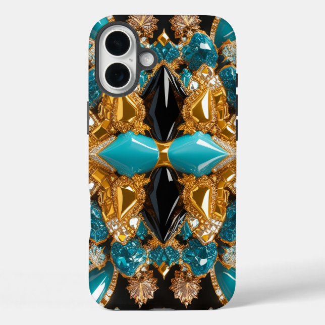 Apple iPhone 16 Plus Mate, Bahamas Farben Hülle (Rückseite)