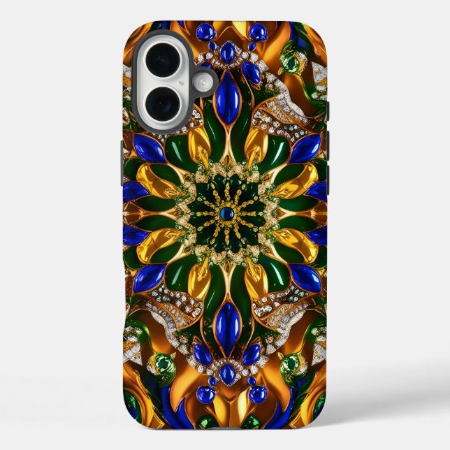 Apple iPhone 16 Plus Mate, Brasilien Farben Hülle (Rückseite)