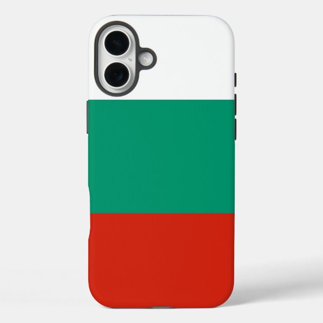 Apple iPhone 16 Plus Mate, bulgarische Flagge Hülle (Rückseite)