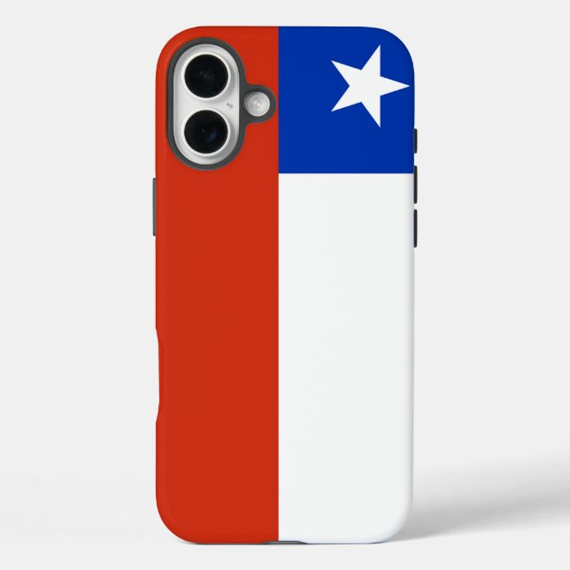 Apple iPhone 16 Plus Mate, Chile-Flagge Hülle (Rückseite)