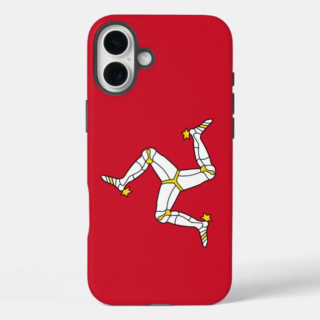 Apple iPhone 16 Plus Mate, Flagge der Isle of Man Hülle (Rückseite)