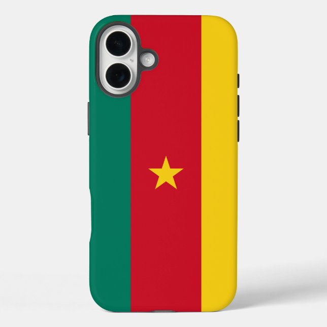 Apple iPhone 16 Plus Mate, Flagge von Kamerun Hülle (Rückseite)