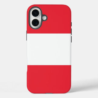 Apple iPhone 16 Plus Mate, Österreich-Flagge Hülle