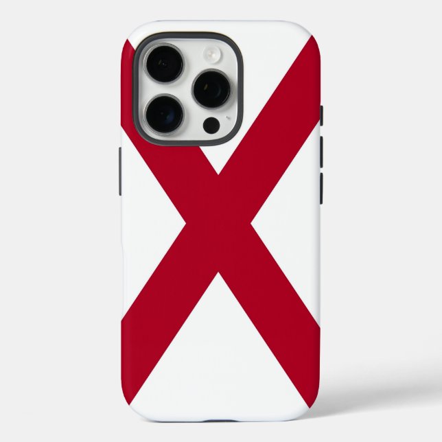 Apple iPhone 16 Pro Case-Mate, Alabama-Flagge Hülle (Rückseite)