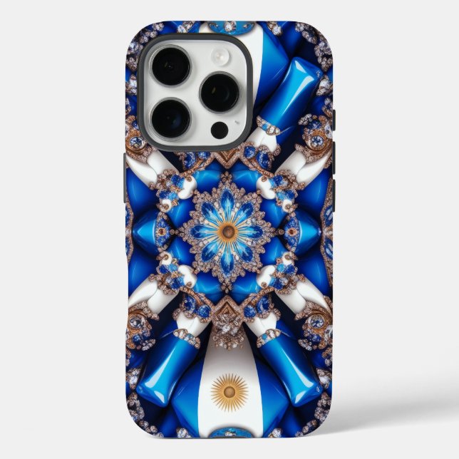 Apple iPhone 16 Pro Case-Mate, Argentinien Farben Hülle (Rückseite)