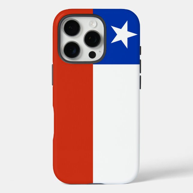 Apple iPhone 16 Pro Case-Mate, Chile-Flagge Hülle (Rückseite)