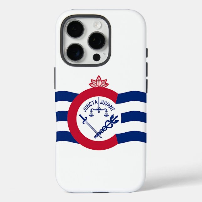 Apple iPhone 16 Pro Case-Mate, Cincinnati-Flagge Hülle (Rückseite)