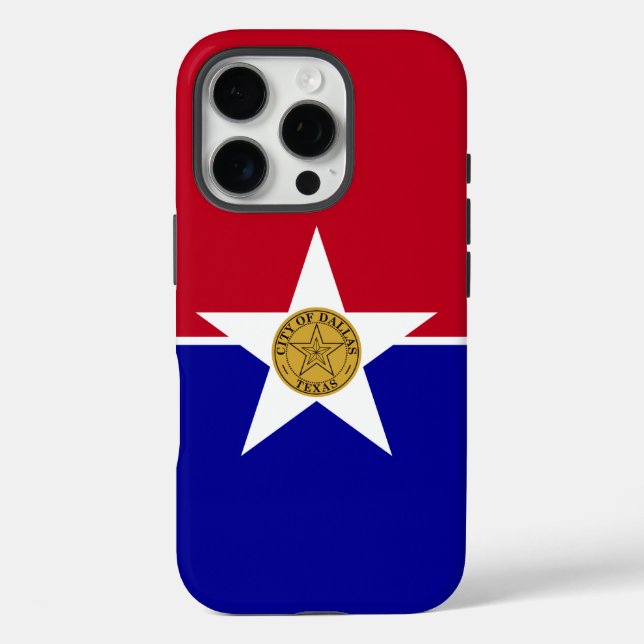 Apple iPhone 16 Pro Case-Mate, Dallas-Flagge Hülle (Rückseite)