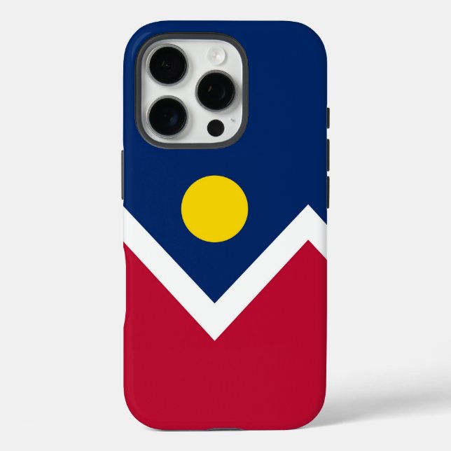 Apple iPhone 16 Pro Case-Mate, Denver-Flag Hülle (Rückseite)