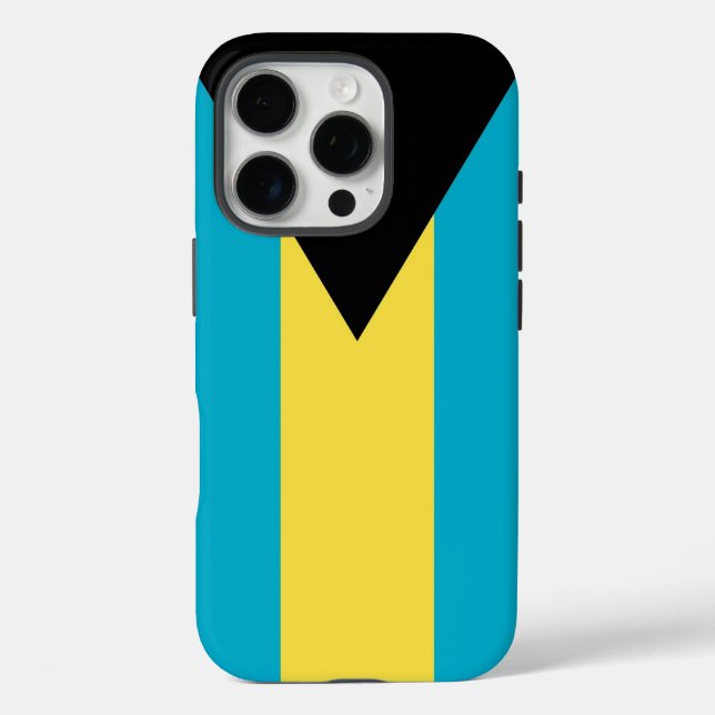 Apple iPhone 16 Pro Case-Mate, Flagge der Bahamas Hülle (Rückseite)