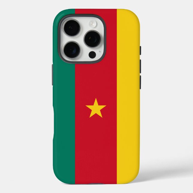 Apple iPhone 16 Pro Case-Mate, Flagge von Kamerun Hülle (Rückseite)