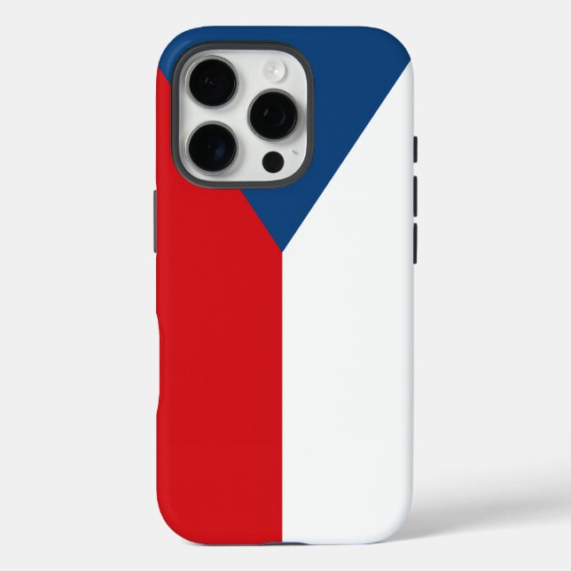 Apple iPhone 16 Pro Case-Mate, Flagge von Tschechi Hülle (Rückseite)