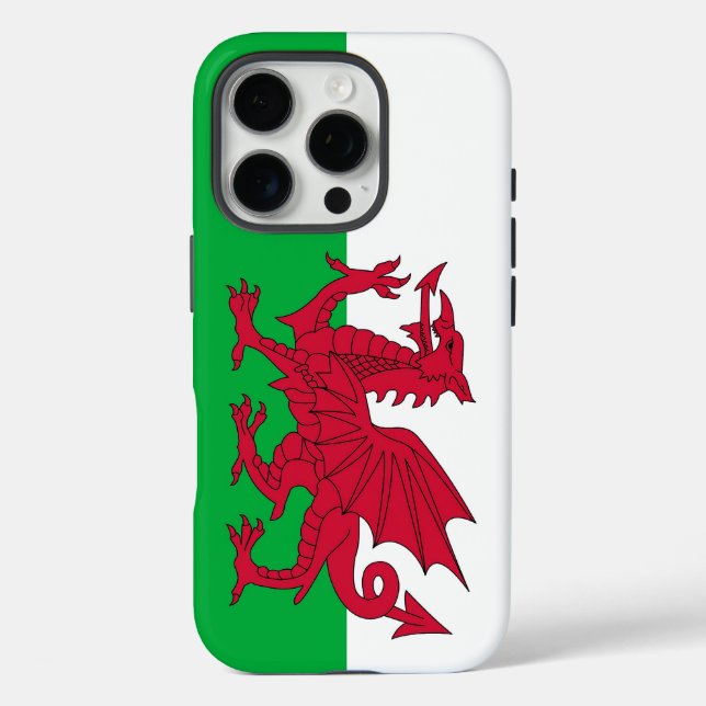 Apple iPhone 16 Pro Case-Mate, Flagge von Wales Hülle (Rückseite)