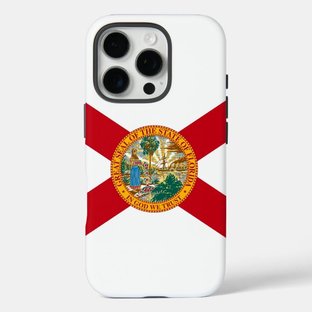 Apple iPhone 16 Pro Case-Mate, Florida-Flagge Hülle (Rückseite)