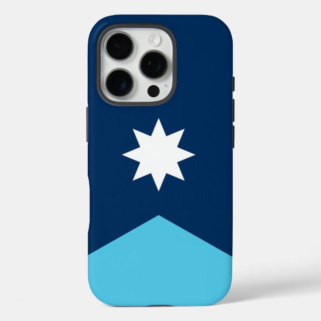 Apple iPhone 16 Pro Case-Mate, Minnesota-Flag Hülle (Rückseite)