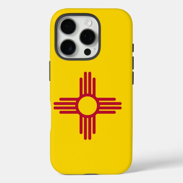 Apple iPhone 16 Pro Case-Mate, New Mexico Flag Hülle (Rückseite)