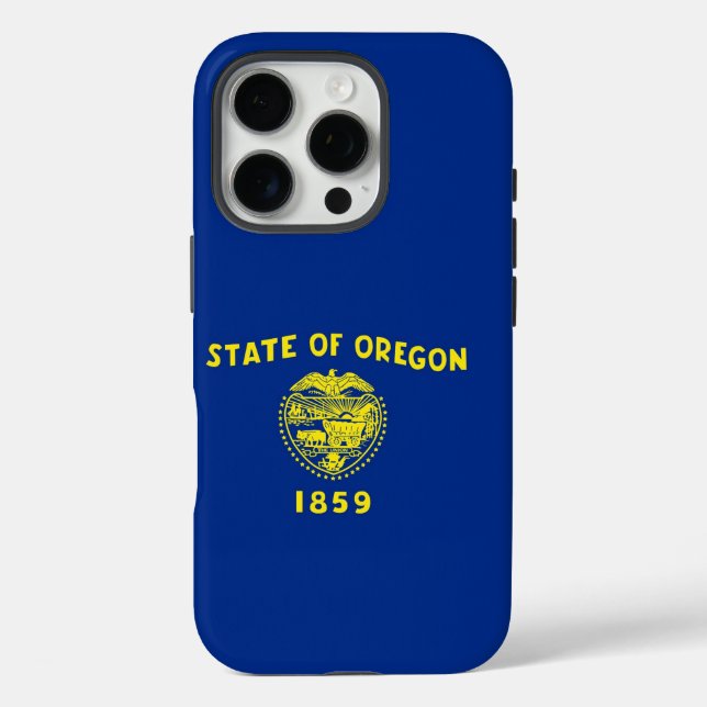 Apple iPhone 16 Pro Case-Mate, Oregon State flag iPhone 16 Pro Hülle (Rückseite)