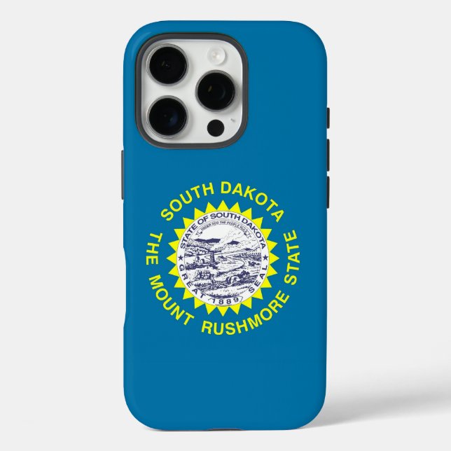 Apple iPhone 16 Pro Case-Mate, South Dakota flag Hülle (Rückseite)