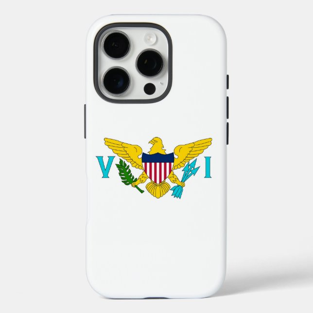 Apple iPhone 16 Pro Case, USA Virgin Island flag iPhone 16 Pro Hülle (Rückseite)