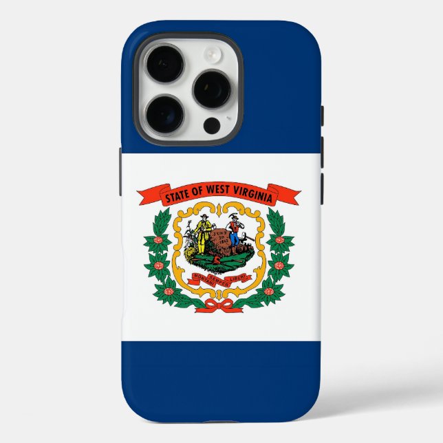 Apple iPhone 16 Pro Case, West Virginia flag iPhone 16 Pro Hülle (Rückseite)