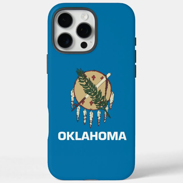 Apple iPhone 16 Pro Max Case, Oklahoma flag iPhone 16 Pro Max Hülle (Rückseite)