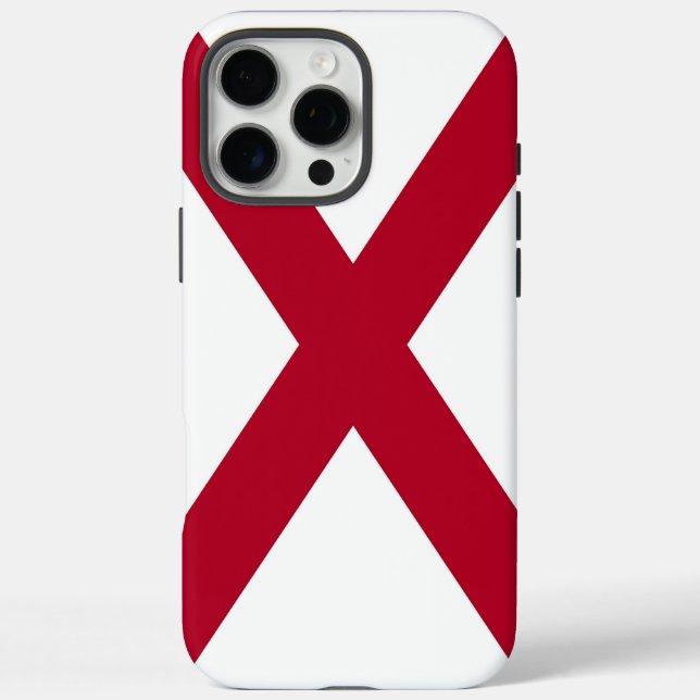 Apple iPhone 16 Pro Max Fall, Alabama-Flagge Hülle (Rückseite)