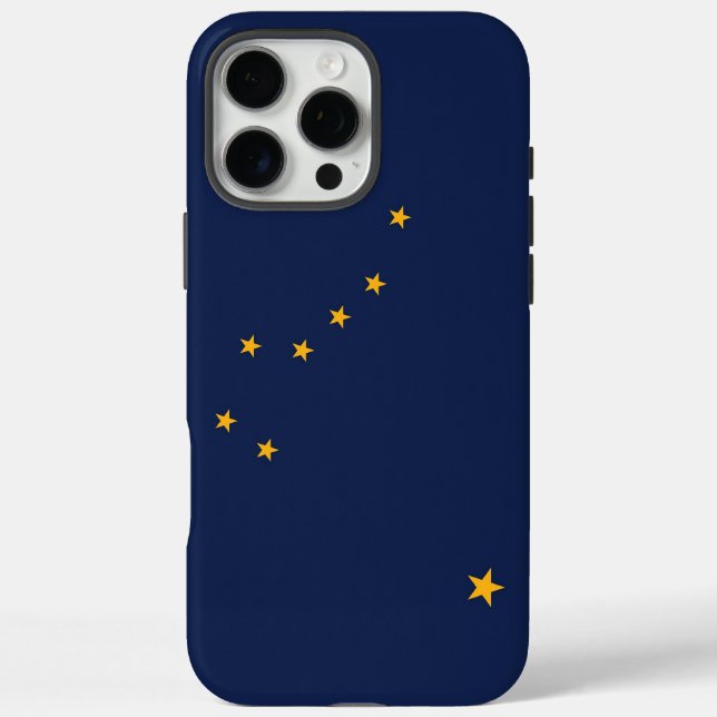 Apple iPhone 16 Pro Max Fall, Alaska-Flagge Hülle (Rückseite)