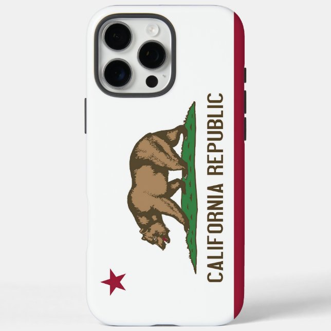 Apple iPhone 16 Pro Max Fall, California Flagge Hülle (Rückseite)