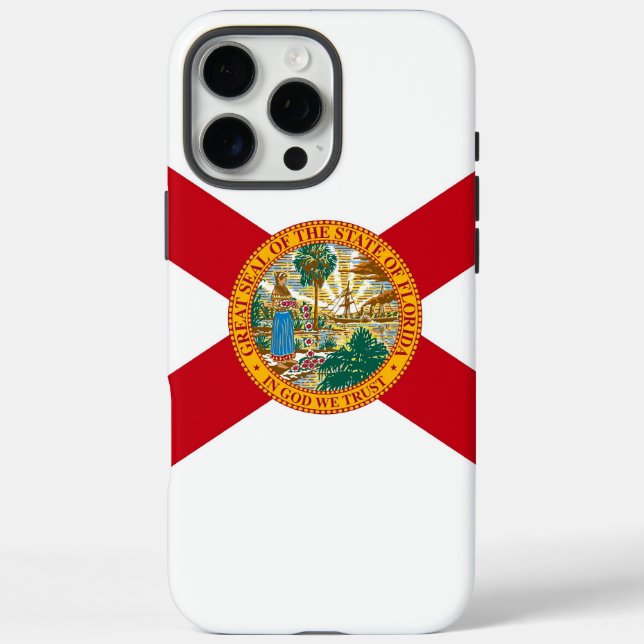 Apple iPhone 16 Pro Max Fall, Florida Flag Hülle (Rückseite)