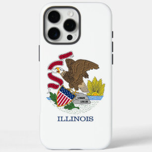 Apple iPhone 16 Pro Max Fall, Illinois Flag Hülle