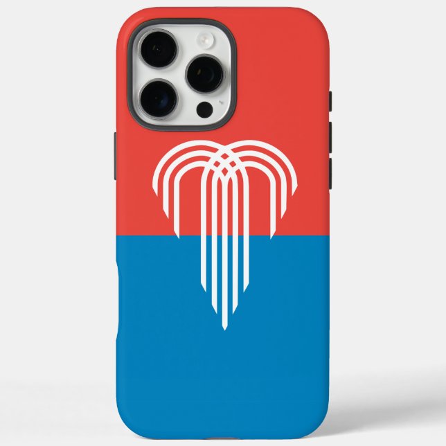 Apple iPhone 16 Pro Max Fall, Kansas City-Flagge Hülle (Rückseite)