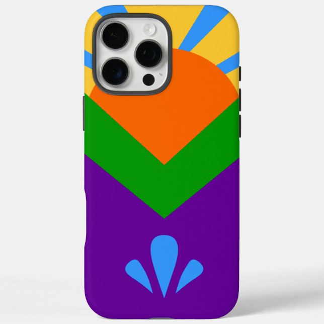 Apple iPhone 16 Pro Max Fall, Manitou Springs Flag Hülle (Rückseite)