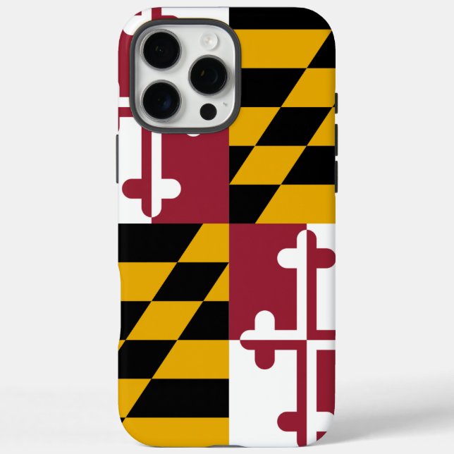 Apple iPhone 16 Pro Max Fall, Maryland-Flag Hülle (Rückseite)