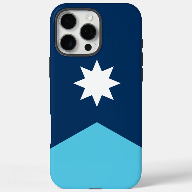 Apple iPhone 16 Pro Max Fall, Minnesota Flag Hülle (Rückseite)