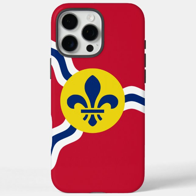 Apple iPhone 16 Pro Max Fall, St. Louis Flag Hülle (Rückseite)